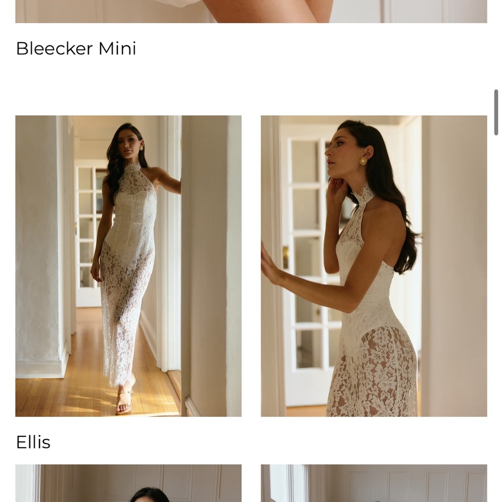 Ellis Dress, White Lace Bridal